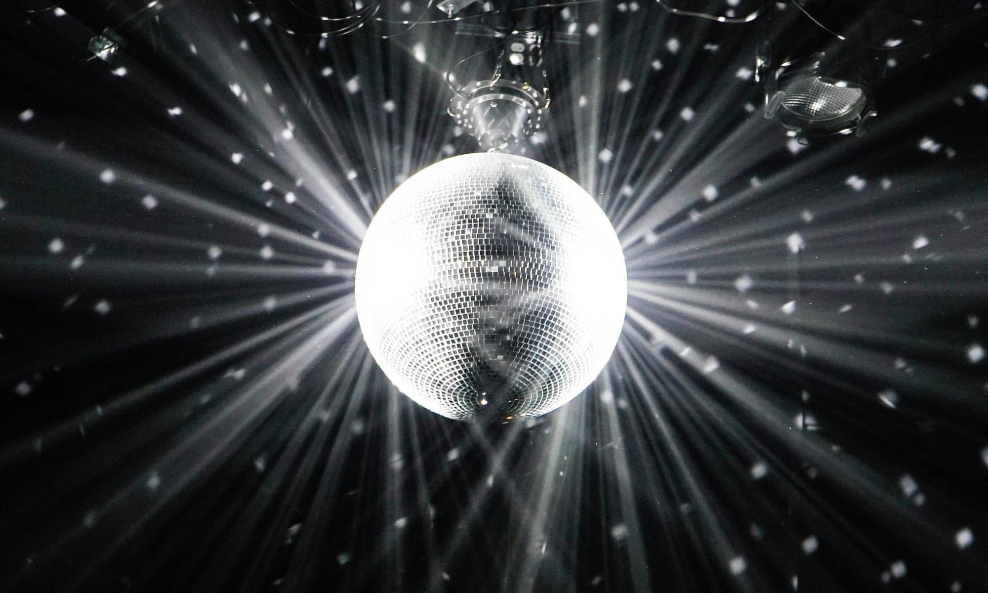 Discokugel schwarzweiss